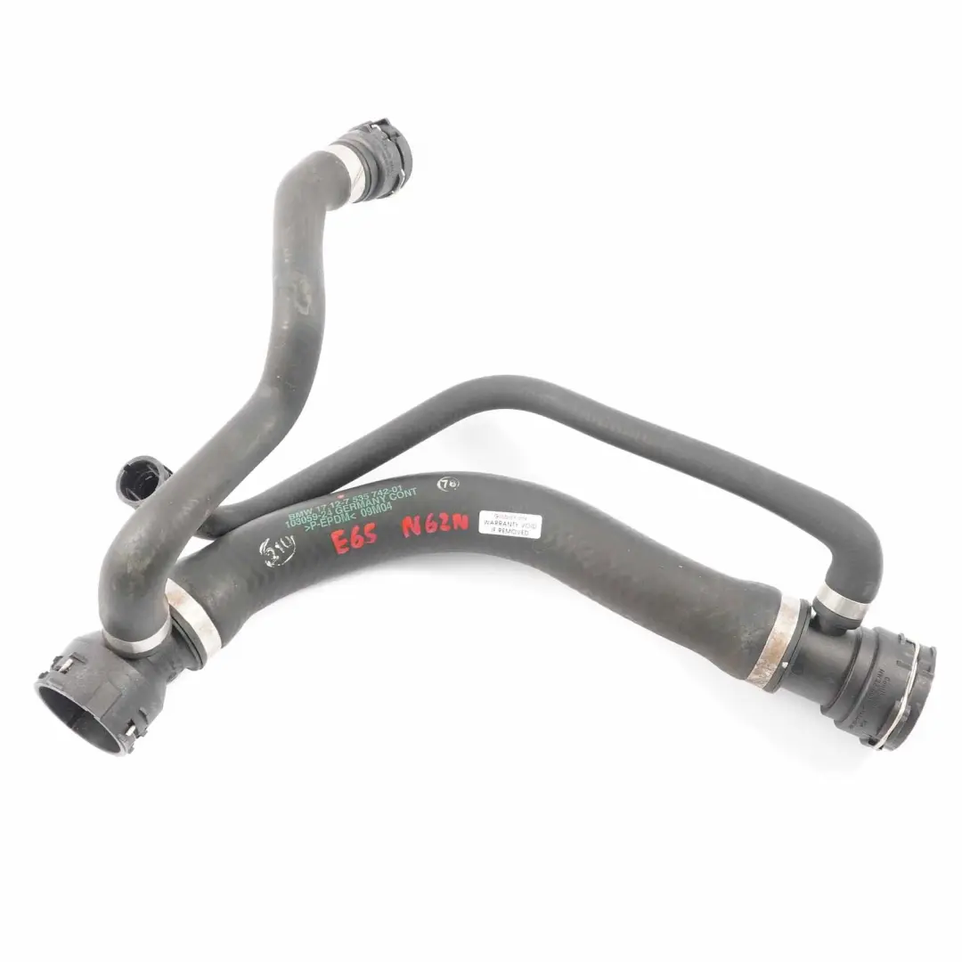 Tubo liquido raffreddamento BMW E65 E66 N62N tubo dell'acqua radiatore per con numero di parte 7535742 Tubo liquido raffreddamento BMW E65 E66 N62N tubo dell'acqua radiatore - SKU 7535742 - Numero di parte 7535742