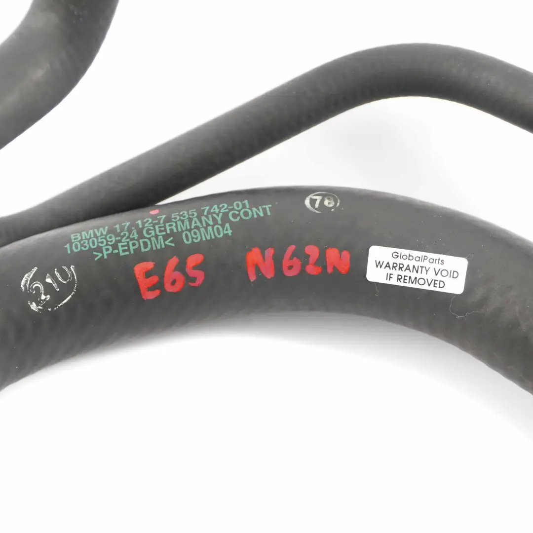  Coolant Hose BMW E65 E66 N62N Radiator Cooling Water Pipe Line - SKU 7535742 - Part number 7535742