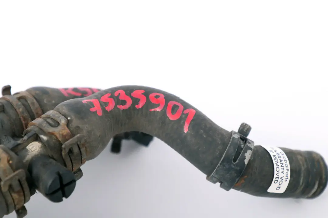 Cooling System Coolant Radiator Water Hose to Mini Cooper R50 R52 with Part number 7532970 Mini Cooper R50 R52 Cooling System Coolant Radiator Water Hose - SKU 7535901 - Part number 7532970