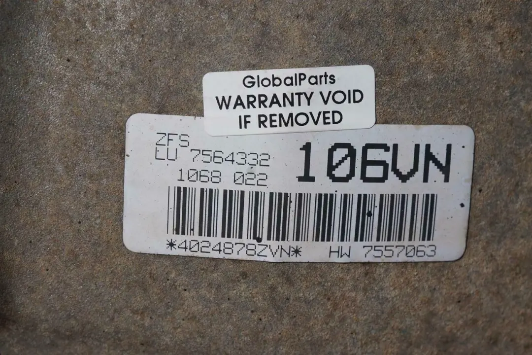 M57N Auto Automatic Gearbox GA6HP26Z WARRANTY to BMW X5 E53 Diesel 3.0d with Part number 7539078 BMW X5 E53 Diesel 3.0d M57N Auto Automatic Gearbox GA6HP26Z WARRANTY - SKU 7539078 - Part number 7539078