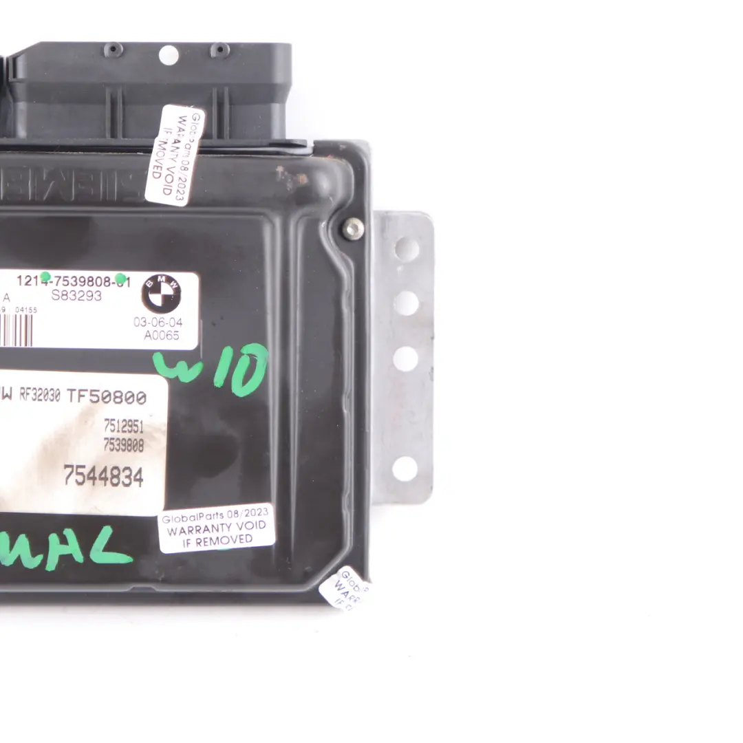 116HP Motor ECU Unidad Control DME Manual para MINI Cooper R50 R52 1.6i W10 con número de pieza 7557395 MINI Cooper R50 R52 1.6i W10 116HP Motor ECU Unidad Control DME Manual - SKU 7539808 - Número de pieza 7557395