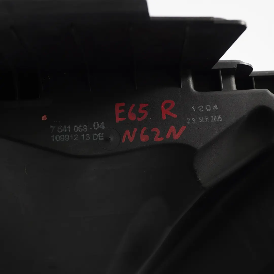 BMW E65 750i N62N Luftfilterkasten Ansaugschalldämpfer Zylinder 5-8 - SKU 7541063 - Teilenummer 7541063