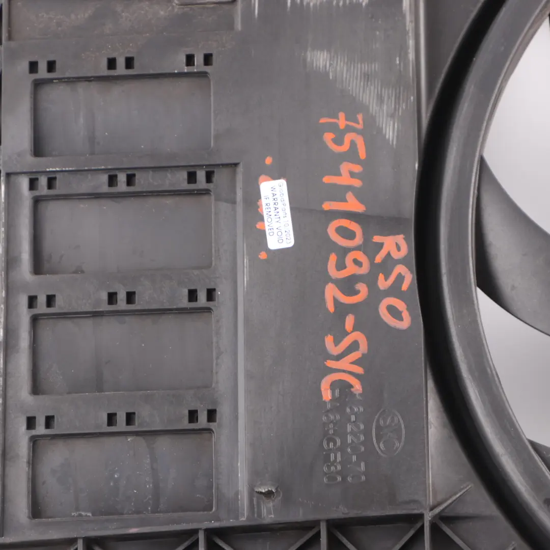 Cooling Radiator Fan Housing SYC to Mini Cooper R50 R52 R53 Petrol Engine with Part number 7541092 Mini Cooper R50 R52 R53 Petrol Engine Cooling Radiator Fan Housing SYC - SKU 7541092-SYC - Part number 7541092