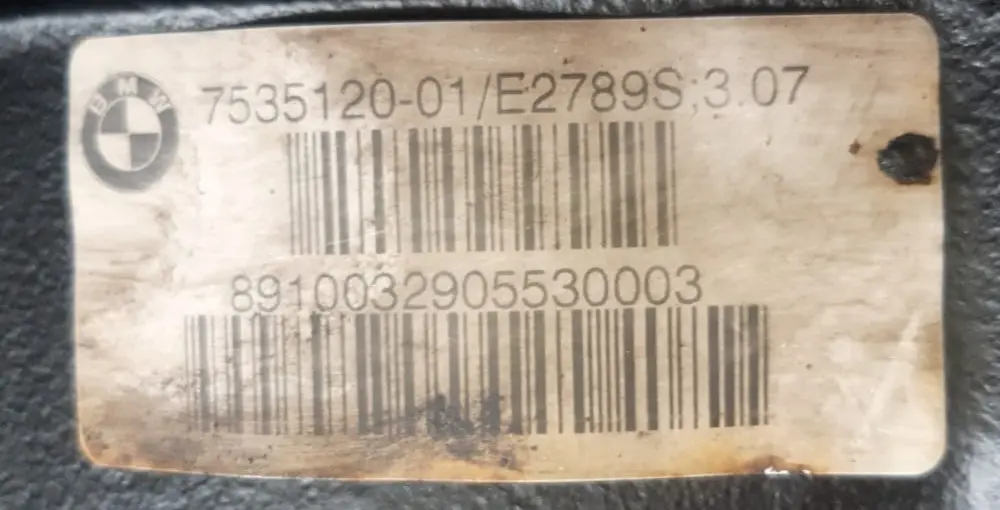 BMW X3 E83 2.0d M47N2 Differenziale Asse Posteriore Differenziale 3,07 GARANZIA - SKU 7542222 - Numero di parte 7542222