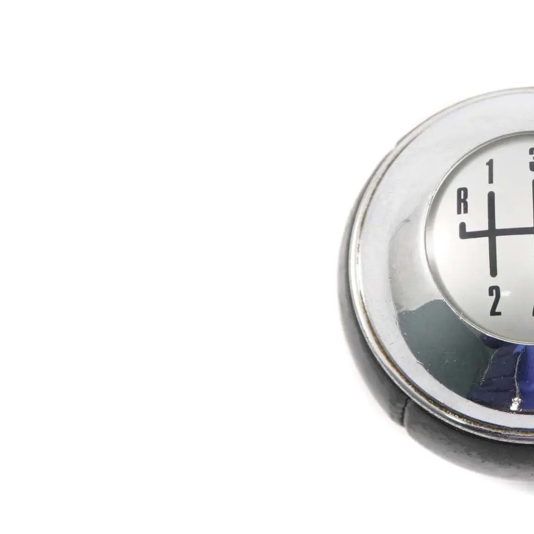 Schaltknopf Leder Chrom Silber 6-Gang für Mini Cooper S D R50 R52 R53 mit Teilenummer 7542272 Mini Cooper S D R50 R52 R53 Schaltknopf Leder Chrom Silber 6-Gang - SKU 7542272 - Teilenummer 7542272