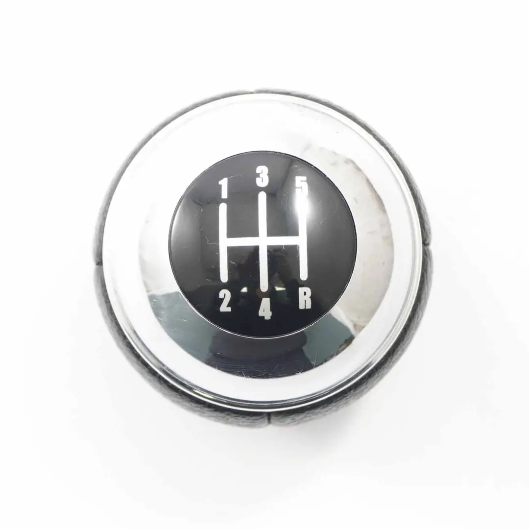 Mini Cooper R50 R52 Schaltknopf Leder Chrom 5-Gang Schwarz - SKU 7542279 - Teilenummer 7542279