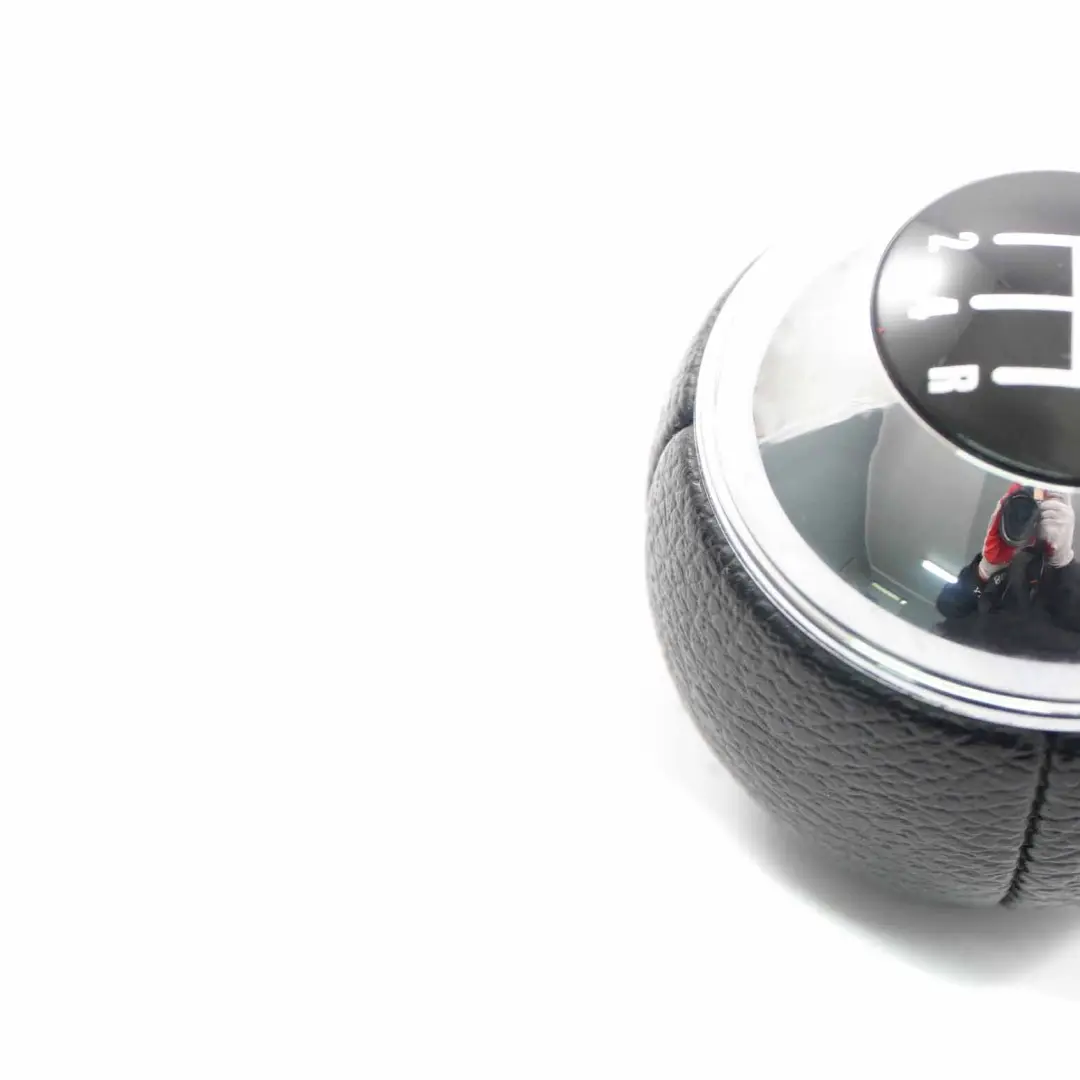 Mini Cooper R50 R52 Pomo de la palanca de cambios Polaina Cubierta Cuero Cromo - SKU 7542279 - Número de pieza 7542279