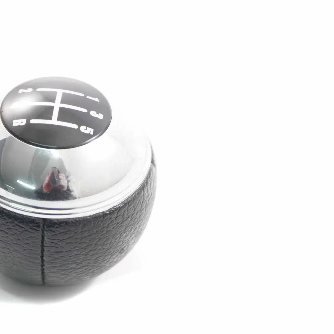 pomello del cambio copertura ghetta in pelle cromo per Mini Cooper R50 R52 con numero di parte 7542279 Mini Cooper R50 R52 pomello del cambio copertura ghetta in pelle cromo - SKU 7542279 - Numero di parte 7542279