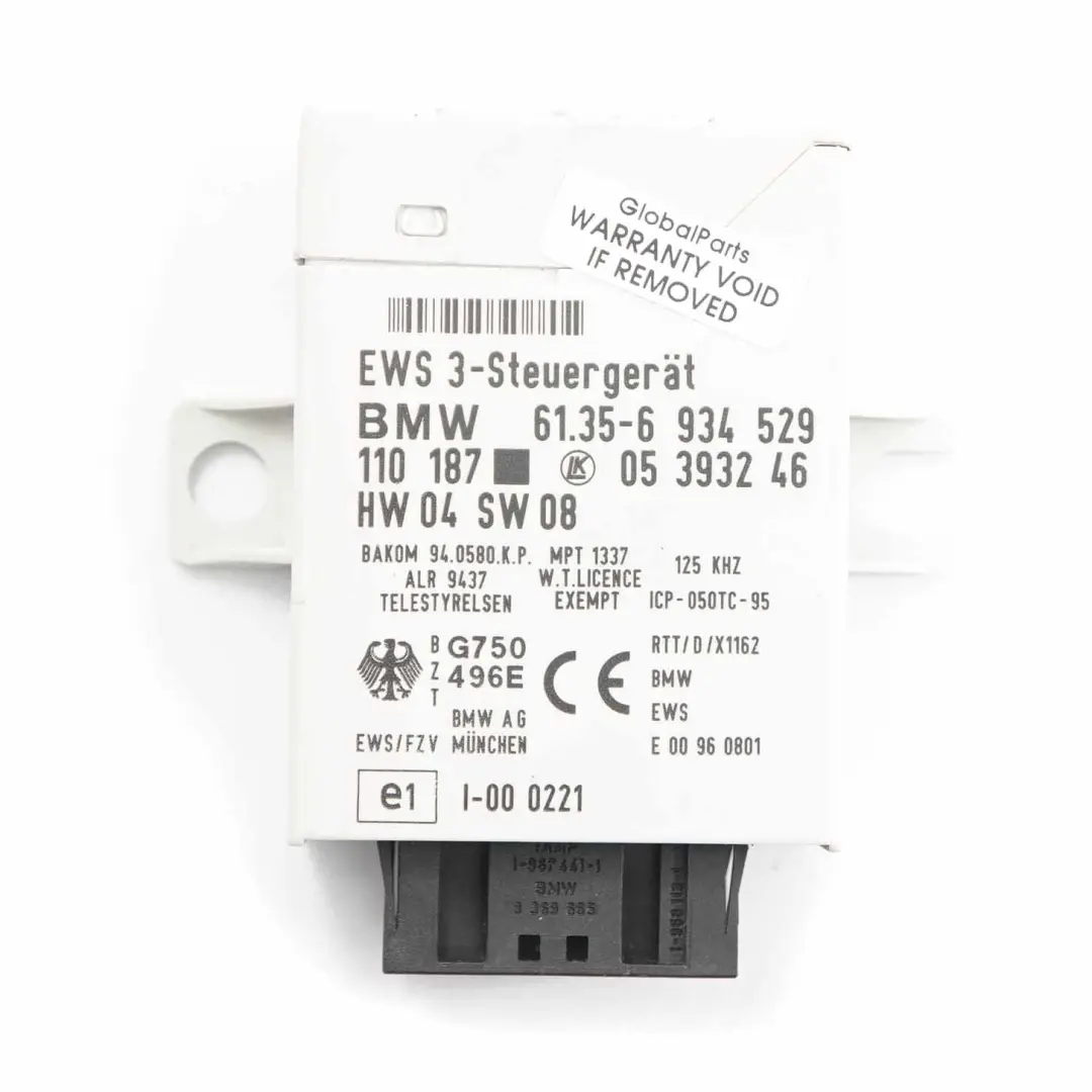 MINI Cooper R50 W10 116PS Benzin W10 Steuergerät EWS3 + Schlüssel - SKU 7542310-3 - Teilenummer 7542310