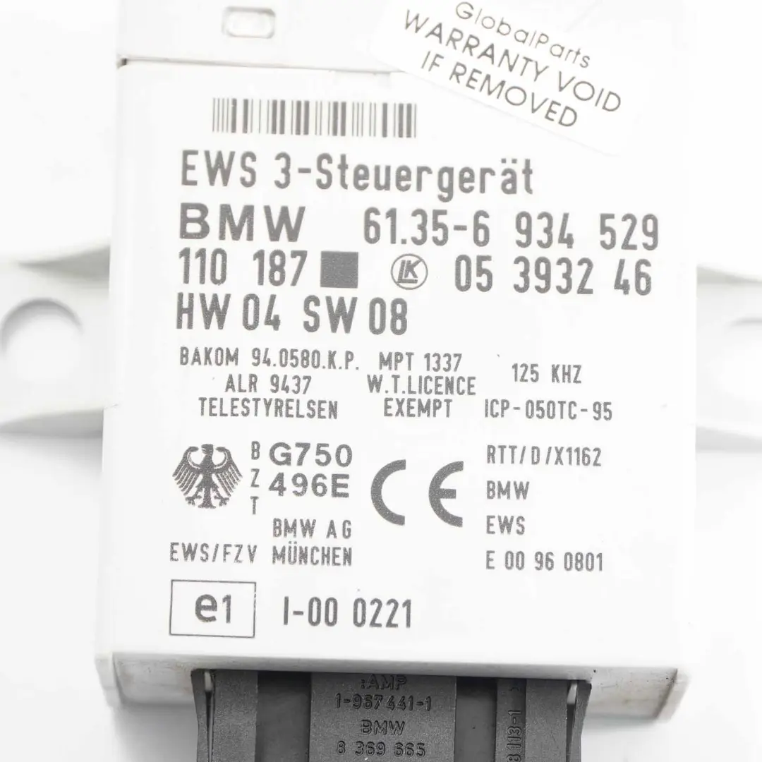 MINI Cooper R50 W10 116PS Benzin W10 Steuergerät EWS3 + Schlüssel - SKU 7542310-3 - Teilenummer 7542310