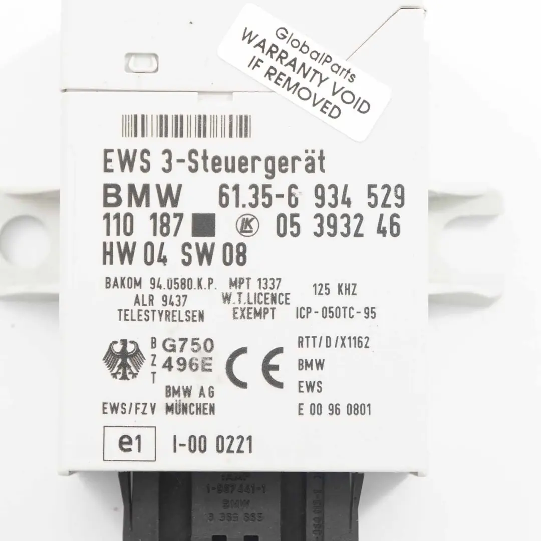 Mini Cooper S R52 R53 W11 benzina motore ECU Kit DME chiavi EWS Manuale - SKU 7542310-5 - Numero di parte 7542310