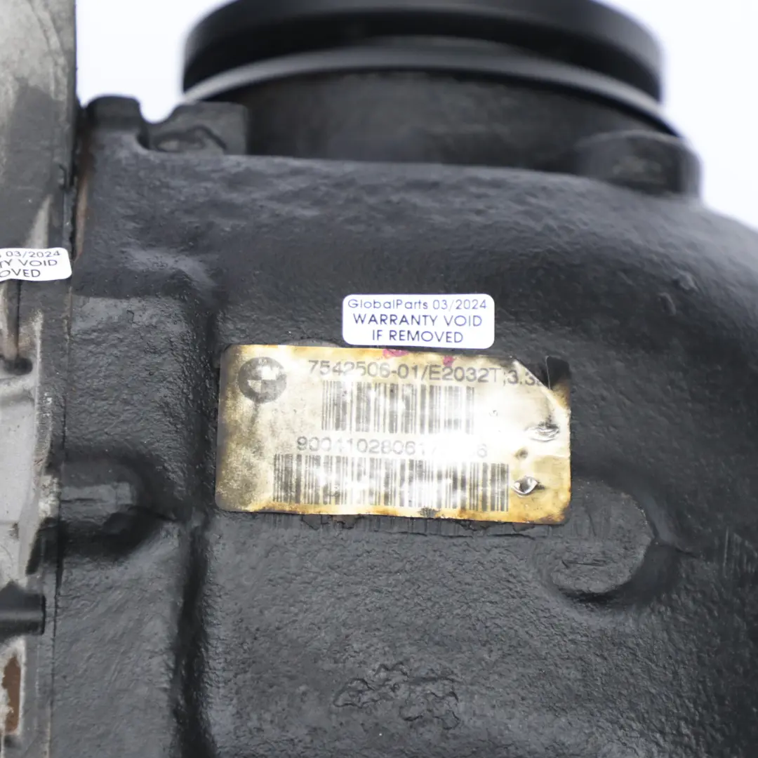 Axle Differential Diff 3,38 Ratio 7542506 WARRANTY to BMW E61 Rear with Part number 7542507 BMW E61 Rear Axle Differential Diff 3,38 Ratio 7542506 WARRANTY - SKU 7542507 - Part number 7542507