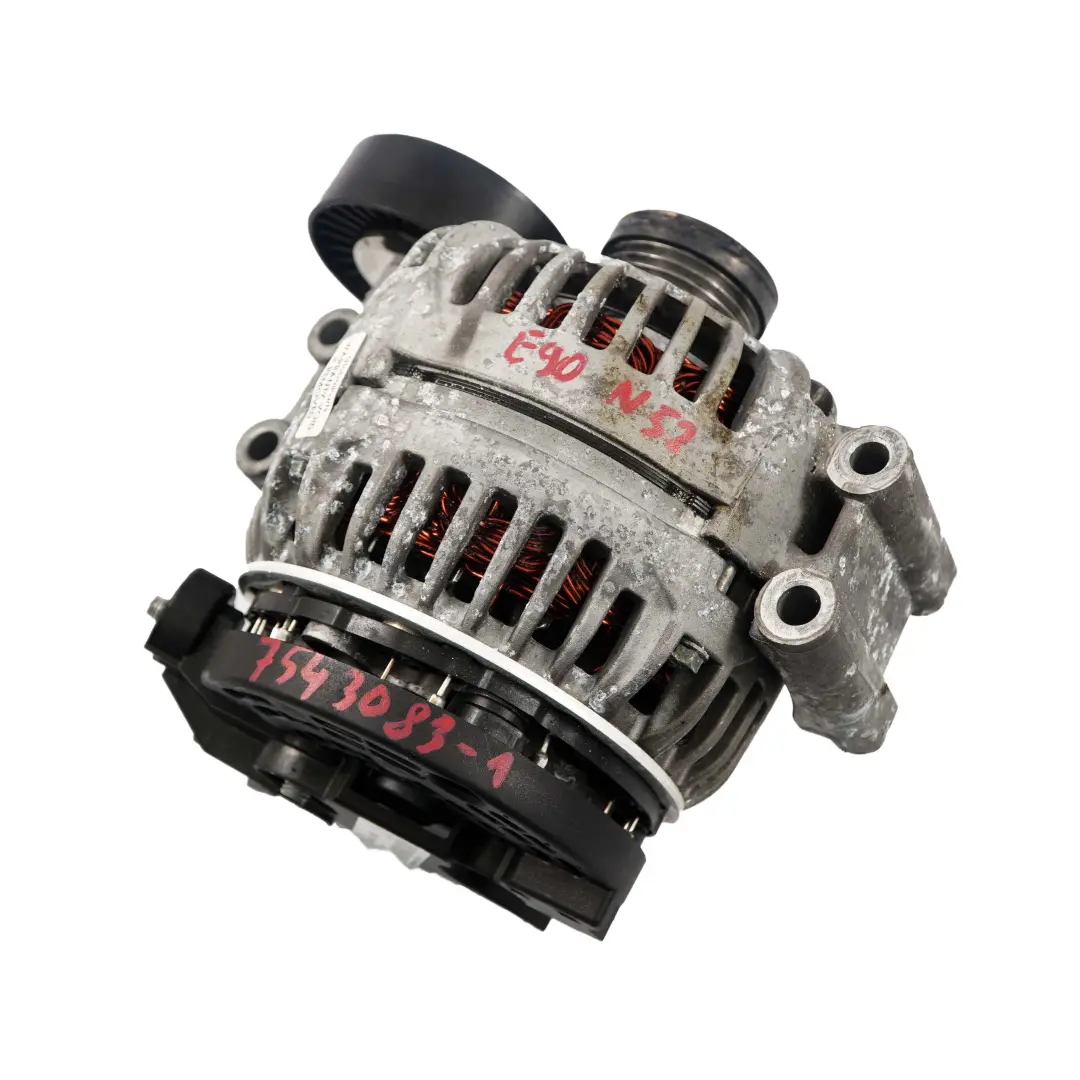 N52 WAI Alternator Generator 155A 11077N für BMW 1 3 5 er E60 E61 E87 E90 E91 mit Teilenummer 7543083 BMW 1 3 5 er E60 E61 E87 E90 E91 N52 WAI Alternator Generator 155A 11077N - SKU 7543083-1 - Teilenummer 7543083