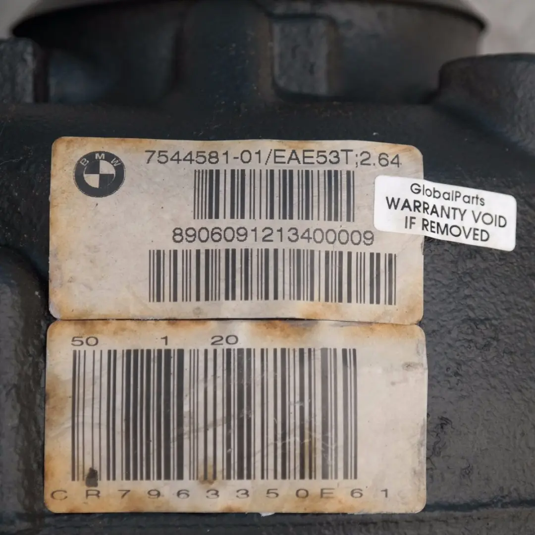 Differenziale posteriore 2.64 Rapporto 7560587 GARANZIA per BMW E60 E61 con numero di parte 7544581 BMW E60 E61 Differenziale posteriore 2.64 Rapporto 7560587 GARANZIA - SKU 7544581 - Numero di parte 7544581