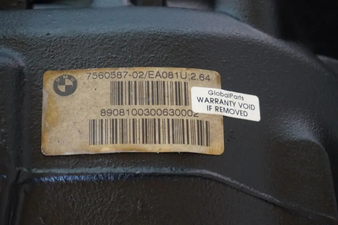 Diferencial Trasero 2.64 Ratio 7560587 GARANTIA para BMW E60 E61 con número de pieza 7544581 BMW E60 E61 Diferencial Trasero 2.64 Ratio 7560587 GARANTIA - SKU 7544581 - Número de pieza 7544581