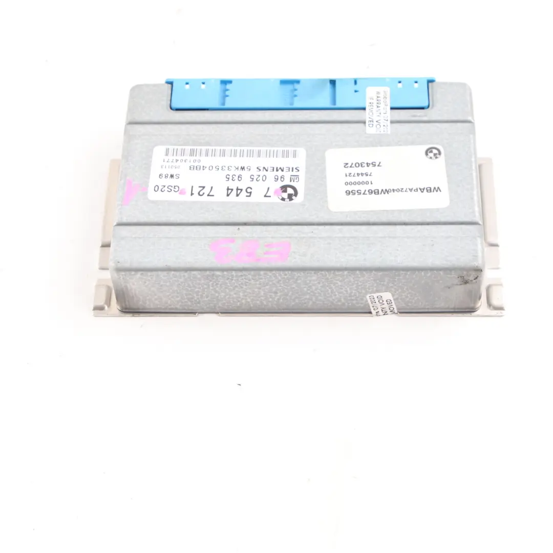 Gearbox Module BMW X3 E83 Automatic Transmission Basic Control Unit EGS to with Part number 7544721 Gearbox Module BMW X3 E83 Automatic Transmission Basic Control Unit EGS - SKU 7544721-1 - Part number 7544721
