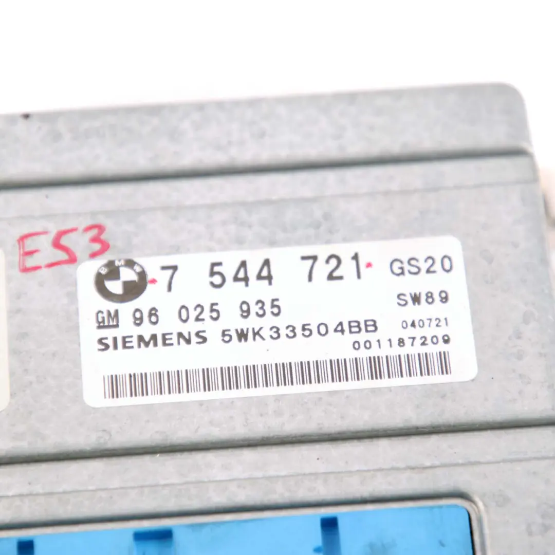 Module De Commande De Base De Boîte Vitesses Automatique EGS pour BMW X5 E53 à propos du numéro de pièce 7544721 BMW X5 E53 Module De Commande De Base De Boîte Vitesses Automatique EGS - SKU 7544721 - Numéro de pièce 7544721