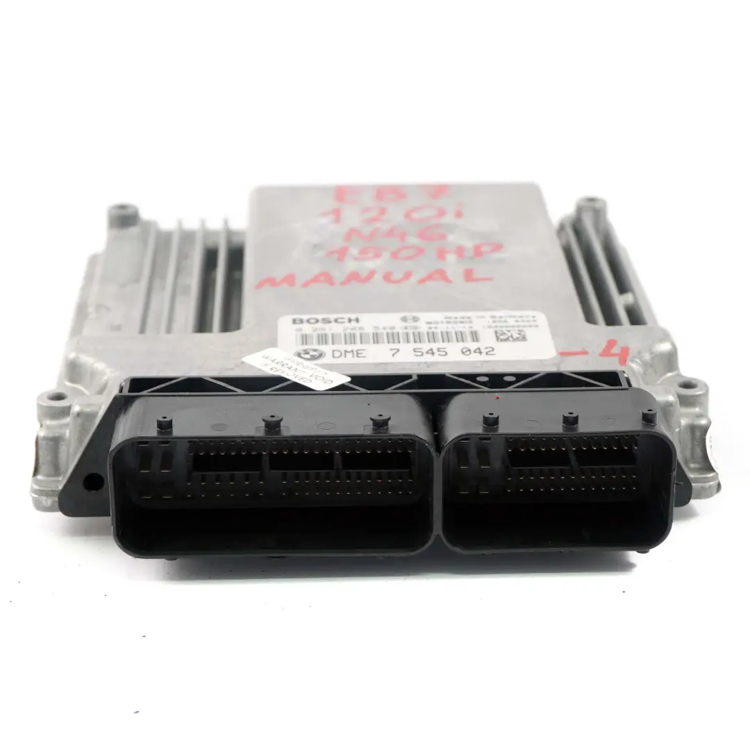 BMW 1 3 Series E87 E90 120i 320i N46 ECU Kit DME CAS2 2 Keys Manual - SKU 7545042-4 - Part number 7545042