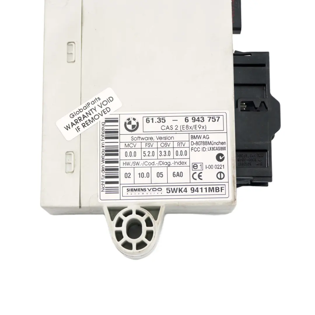 BMW E87 E90 116i 316i N45 Benzina Motore Centralina Dme CAS2 + Chiave - SKU 7545046-4 - Numero di parte 7545046