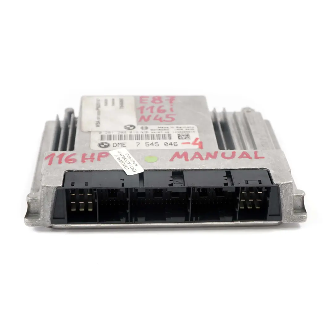 BMW E87 E90 116i 316i N45 116HP Petrol ECU Kit DME CAS 2 + Key Manual - SKU 7545046-4 - Part number 7545046