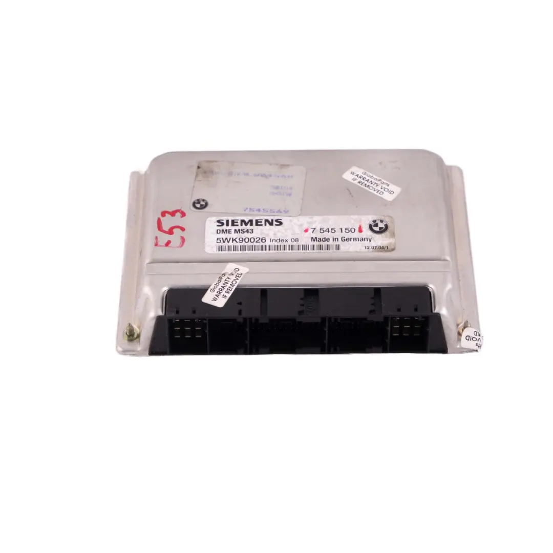 BMW X5 Series E53 3.0i M54 231HP ECU Engine Control Unit DME Automatic - SKU 7545150 - Part number 7545150