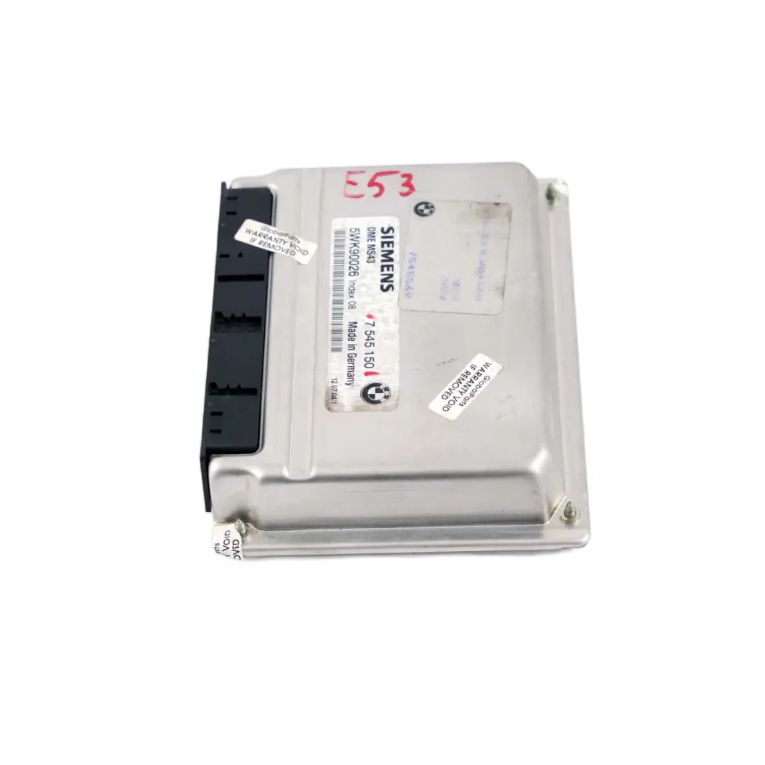 M54 231HP ECU Engine Control Unit DME Automatic to BMW X5 Series E53 3.0i with Part number 7545150 BMW X5 Series E53 3.0i M54 231HP ECU Engine Control Unit DME Automatic - SKU 7545150 - Part number 7545150