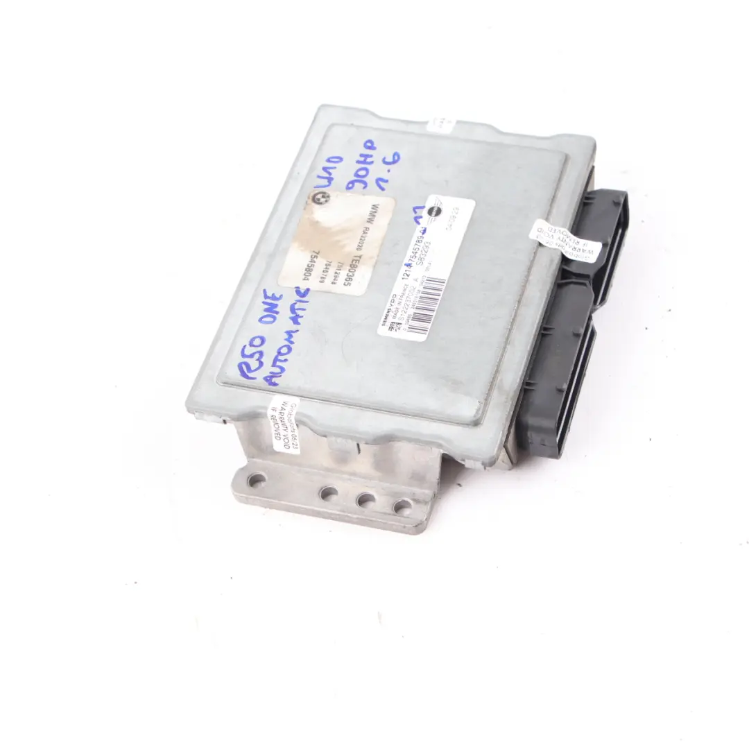 90HP Engine ECU Control Unit DME Automatic to Mini One R50 R52 W10 1.6 with Part number 7545789 Mini One R50 R52 W10 1.6 90HP Engine ECU Control Unit DME Automatic - SKU 7545789-11 - Part number 7545789
