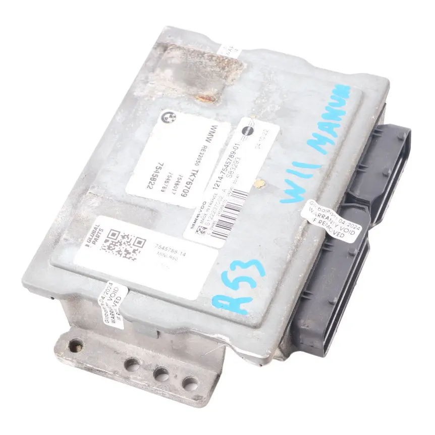 MINI Cooper R52 R53 W11 170HP Engine ECU Control Unit DME Manual - SKU 7545789-14 - Part number 7545789
