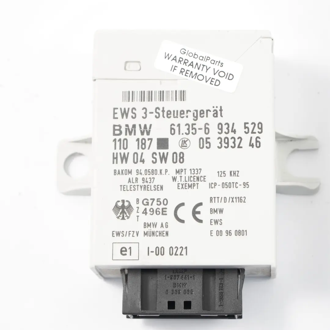 MINI Cooper R50 W10 116HP Unite De Commande ECU Kit DME + EWS + Clé - SKU 7545789-3 - Numéro de pièce 7545789