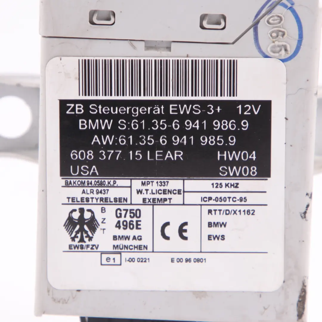 MINI Cooper R50 W10 116HP Engine ECU Kit DME + EWS + Key Manual Gearbox - SKU 7545789-5 - Part number 7545789