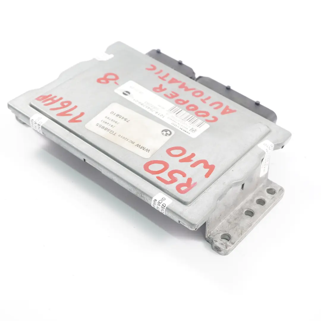 Basic Control Unit Mini R50 R52 W10 ECU DME Automatic to Engine with Part number 7545789 Engine Basic Control Unit Mini R50 R52 W10 ECU DME Automatic - SKU 7545789-8 - Part number 7545789
