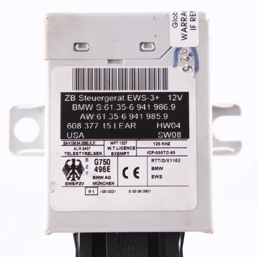 MINI One 1.6 R50 R52 W10 90HP Kit ECU DME EWS Key Manual - SKU 7545789-9 - Numéro de pièce 7545789