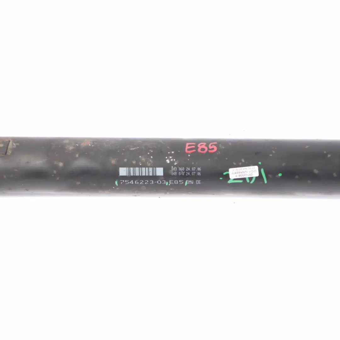 BMW Z4 E85 2.5si N52 Propshaft Eje de Transmisión Manual L=1276MM - SKU 7546223 - Número de pieza 7546223