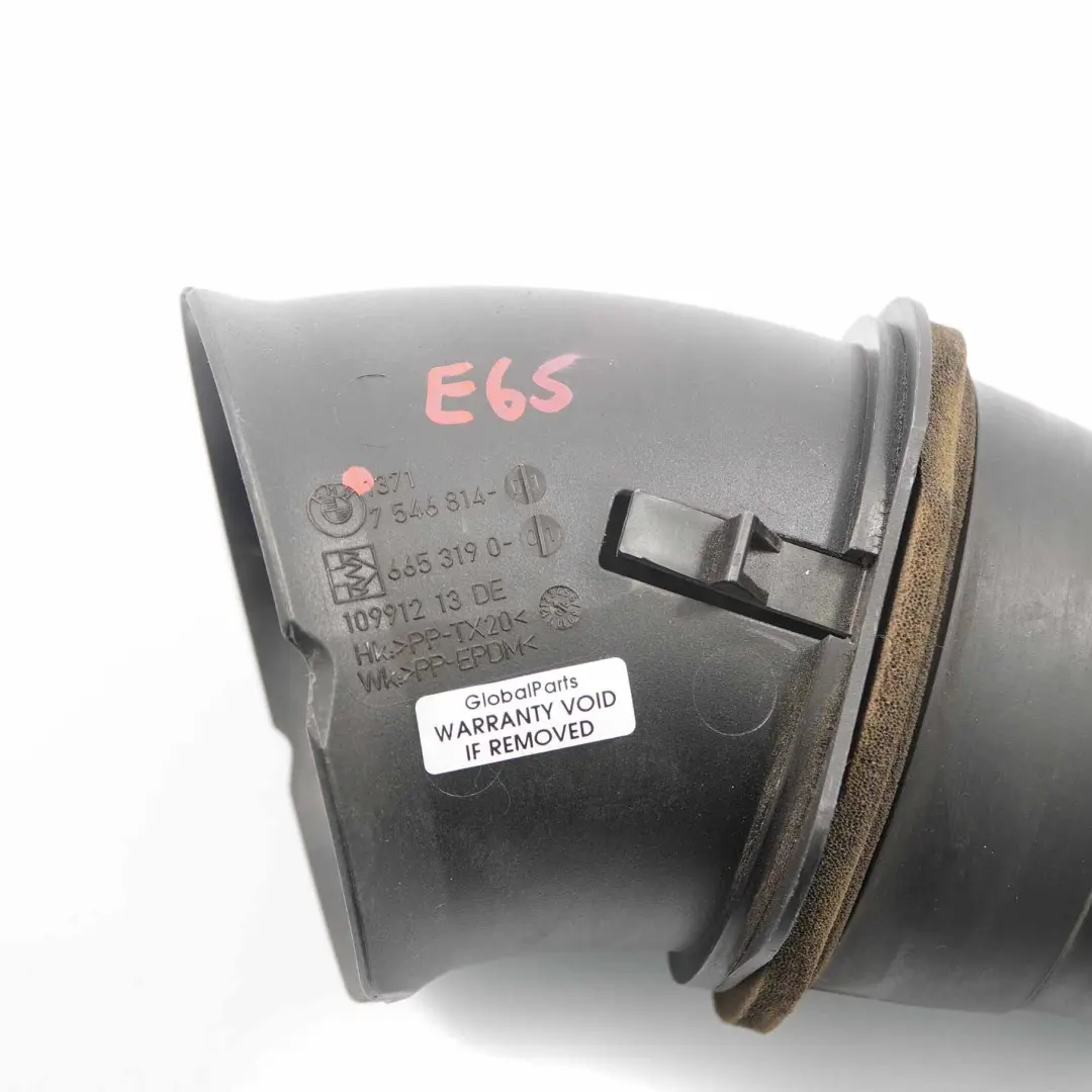 Manguera admisión de aire BMW E65 E66 Filtro Silenciador Conducto Tubo para con número de pieza 7546814 Manguera admisión de aire BMW E65 E66 Filtro Silenciador Conducto Tubo - SKU 7546814 - Número de pieza 7546814