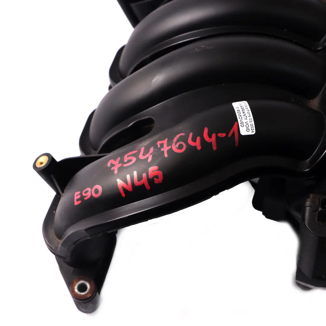 320si Gasolina N45 Colector Admision Entrada de Aire 1161 para BMW E90 con número de pieza 7547644 BMW E90 320si Gasolina N45 Colector Admision Entrada de Aire 1161 - SKU 7547644-1 - Número de pieza 7547644