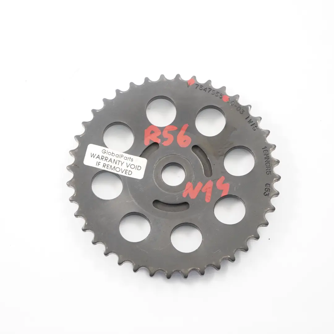 Timing Sprocket Mini R55 R56 R57 Cooper S N14 Oil Pump Chain Wheel to with Part number 7547955 Timing Sprocket Mini R55 R56 R57 Cooper S N14 Oil Pump Chain Wheel - SKU 7547955 - Part number 7547955