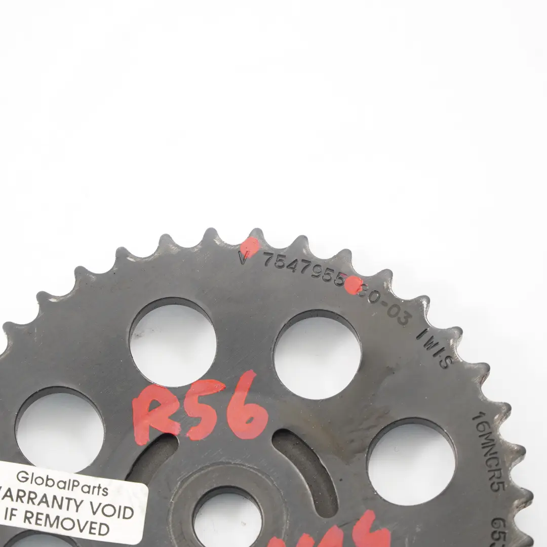 Timing Sprocket Mini R55 R56 R57 Cooper S N14 Oil Pump Chain Wheel to with Part number 7547955 Timing Sprocket Mini R55 R56 R57 Cooper S N14 Oil Pump Chain Wheel - SKU 7547955 - Part number 7547955