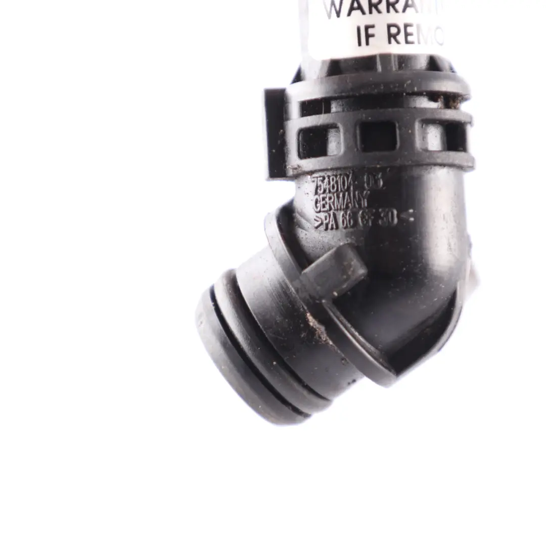 Connector Pipe BMW E82 E90 E91 E92 N54 Water Coolant Radiator Hose to with Part number 7548104 Connector Pipe BMW E82 E90 E91 E92 N54 Water Coolant Radiator Hose - SKU 7548104 - Part number 7548104