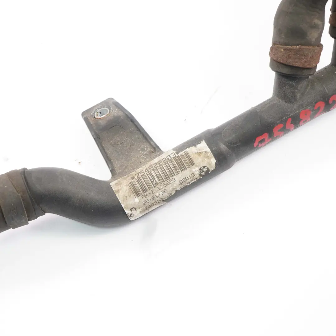Heater Return Thermostat Hose Line to BMW E82 E90 E91 E92 E93 with Part number 7548222 BMW E82 E90 E91 E92 E93 Heater Return Thermostat Hose Line - SKU 7548222 - Part number 7548222