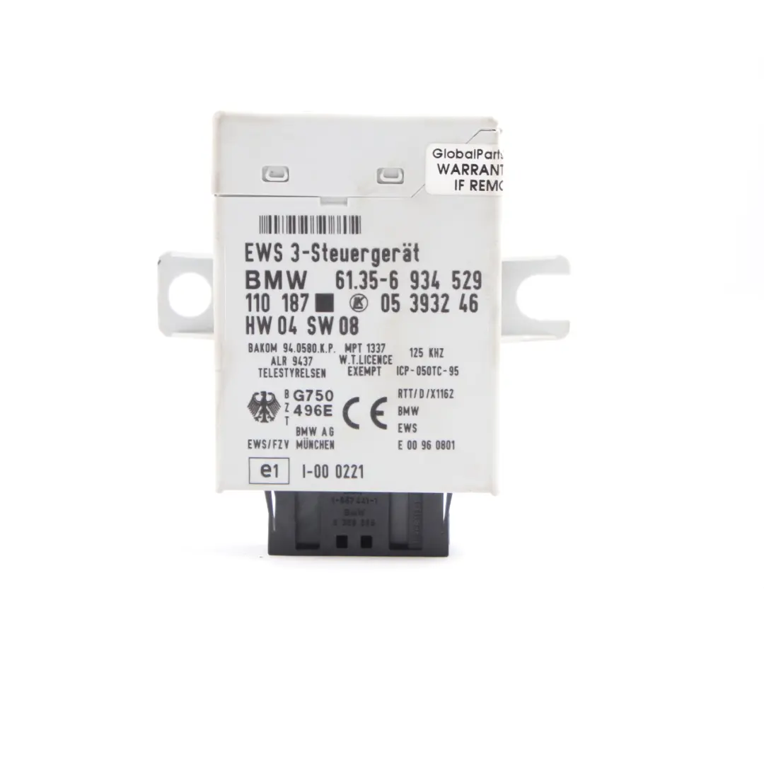 BMW X3 E83 2.5i Engine M54 192HP ECU Kit DME EWS3 + Key Automatic - SKU 7548769-3 - Part number 7548769