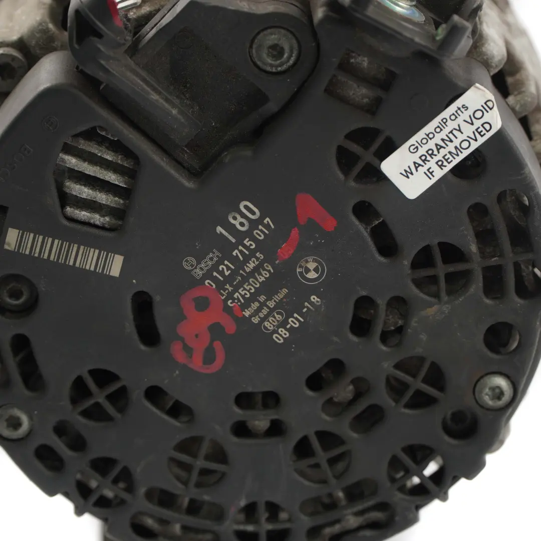 Alternator Generator BMW E60 E61 E81 E87 LCI E90 E91 E92 E93 Petrol 180A  - SKU 7550469-1 - Part number 7550469