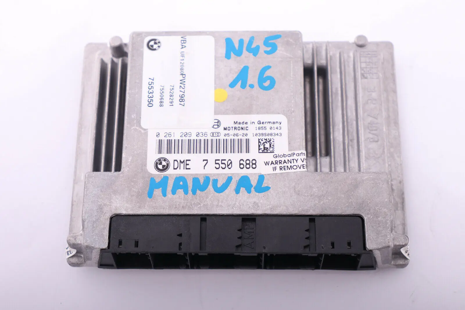 BMW E87 E90 N45 116i Unità di controllo motore DME 12147550688 7550688