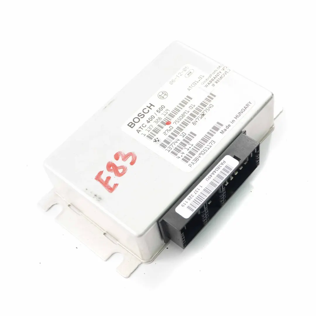 Transfer Box Control Unit Module to BMW X5 E53 X3 E83 Four Wheel Drive with Part number 7550891 BMW X5 E53 X3 E83 Four Wheel Drive Transfer Box Control Unit Module - SKU 7550891 - Part number 7550891