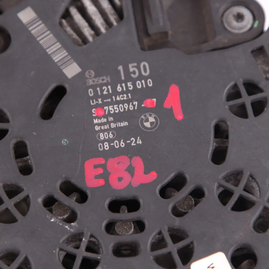 Alternator 150A do BMW E60 E81 E90 o numerze 7550967 BMW E60 E81 E90 Alternator 150A - SKU 7550967-1 - Numer Części 7550967