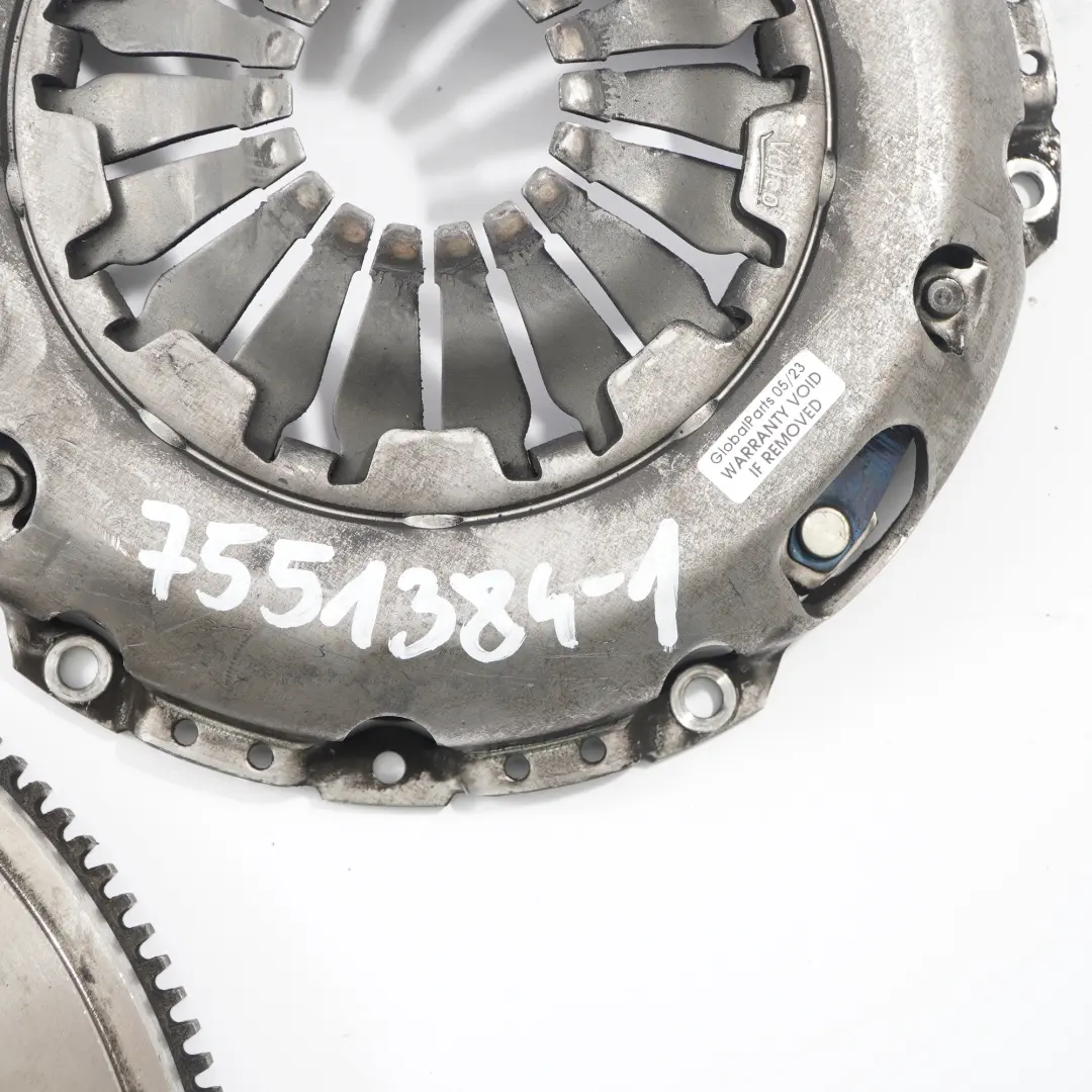 Mass Flywheel Clutch Kit to Mini Cooper S R53 Petrol W11 Dual Twin with Part number 7551384 Mini Cooper S R53 Petrol W11 Dual Twin Mass Flywheel Clutch Kit - SKU 7551384-1 - Part number 7551384