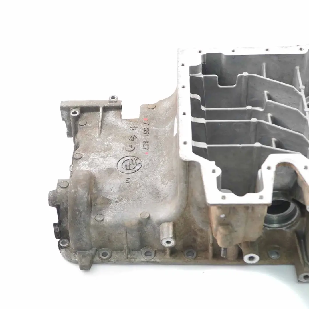 BMW X5 E70 4.8i N62N Petrol Engine Oil Sump Pan Upper Part - SKU 7551627 - Part number 7551627