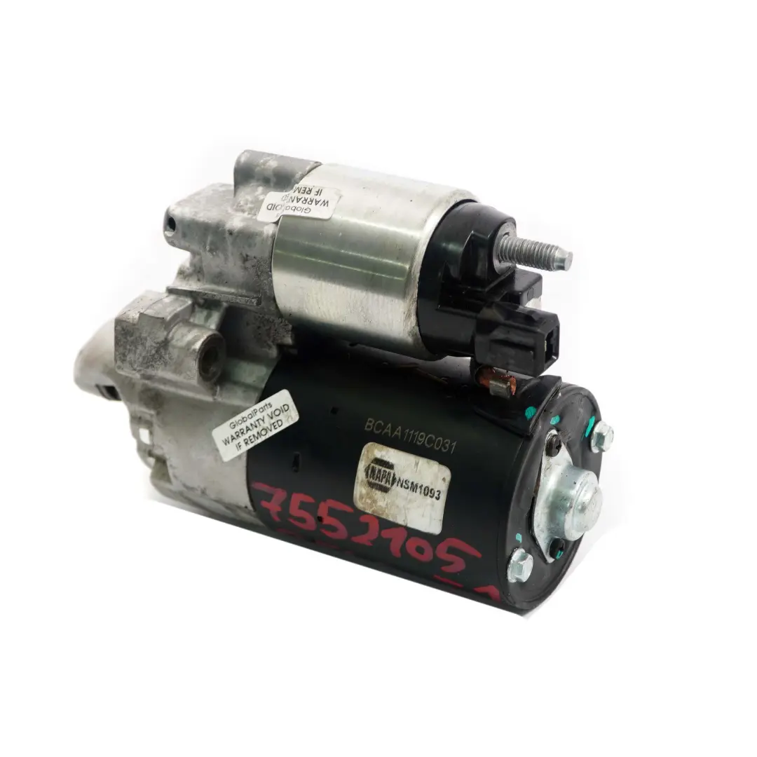 Mini Cooper One 1 R55 R56 R58 N12 Petrol Engine Starter Motor NAPA NSM1093 - SKU 7552105-1 - Part number 7552105
