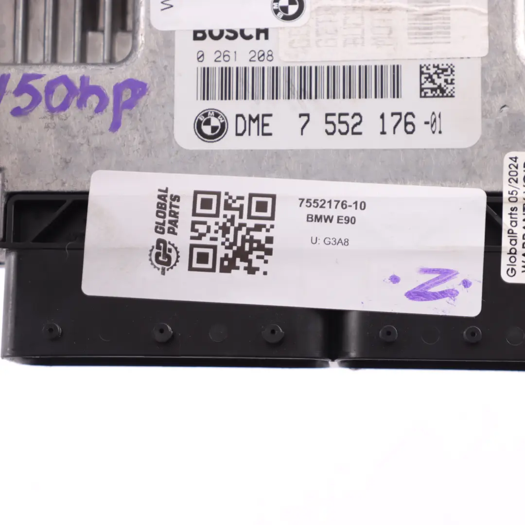 BMW E87 E90 120i 320i N46 150HP ECU Kit DME CAS2 + Key Manual - SKU 7552176-10 - Part number 7552176