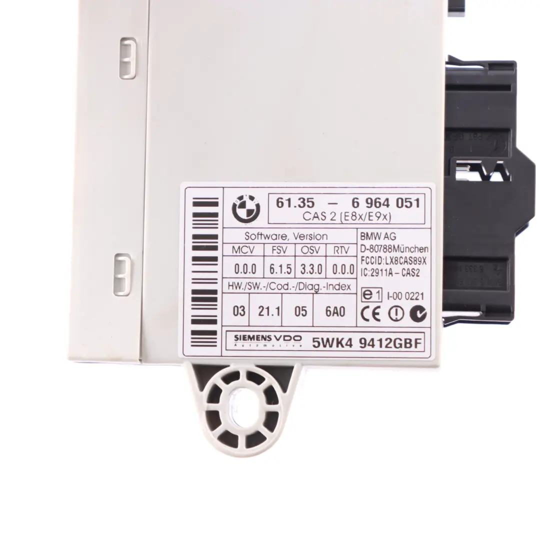 BMW E87 E90 120i 320i N46 150HP ECU Kit DME CAS2 + Key Manual - SKU 7552176-10 - Part number 7552176