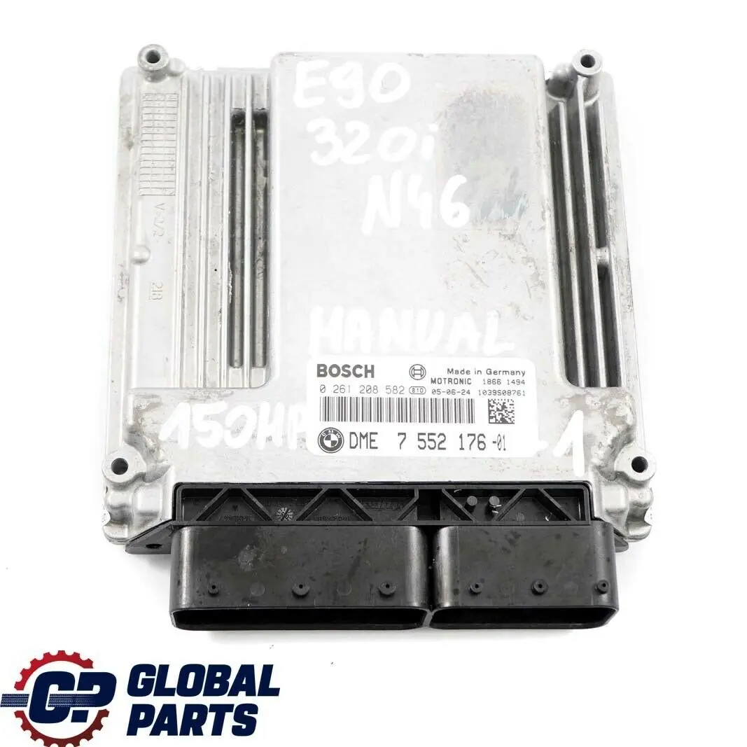 BMW 1 3 Series E87 E90 E91 120i 320i N46 ECU KIT DME CAS2 + Key Manual - SKU 7552176-1 - Part number 7552176